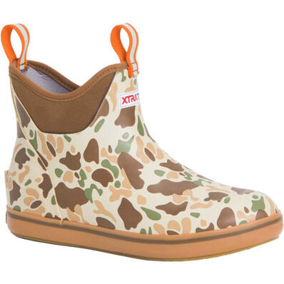 XTRATUF Men's 6 Inch Ankle Deck Boot - Duck Camo