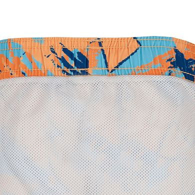 Under Armour Boys 2-Piece Short Sleeve Swim Shirt & Shorts Set - Orange Block