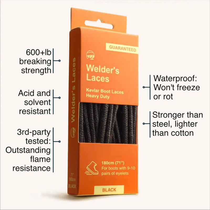 Adventure Andy Welder’s Laces 71-Inch Black