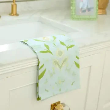 Laura Park Petal Garden Aqua Tea Towel