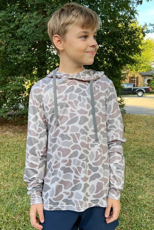 Burlebo Youth Performance Hoodie Classic Deer Camo