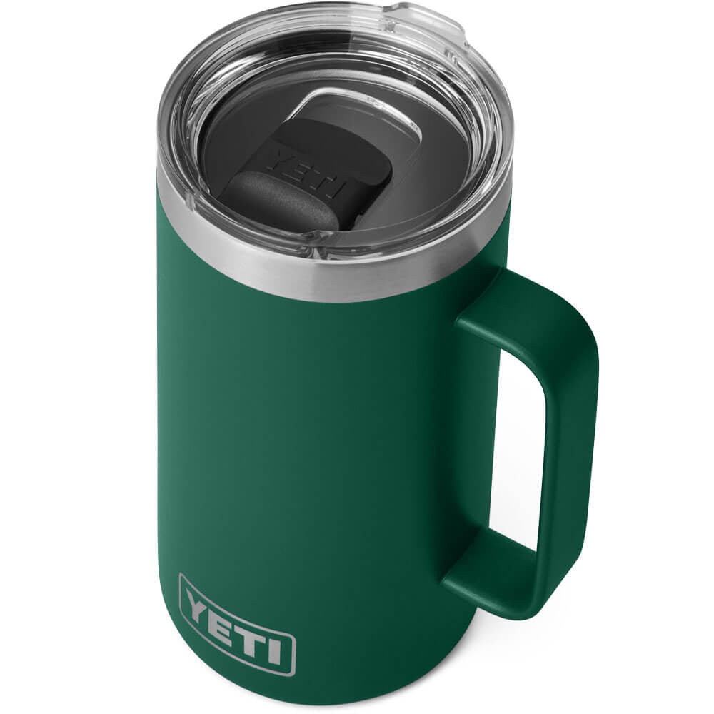 Yeti 24oz Rambler Mug with Magslider Lid - Black Forest Green