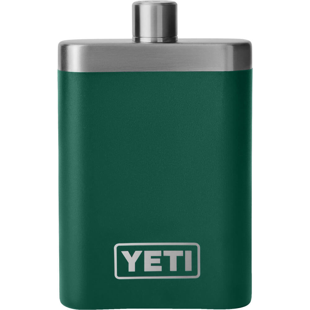 Yeti 7oz Flask with Funnel - Black Forest Green