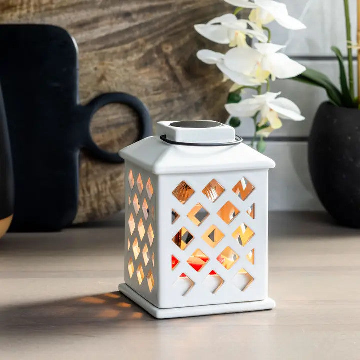 Candle Warmers Etc. Canopy Illumination Fragrance Warmer-Trellis Lantern