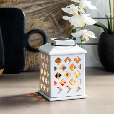 Candle Warmers Etc. Canopy Illumination Fragrance Warmer-Trellis Lantern
