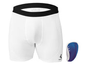 Mueller Youth Flex Shield Support Shorts with Protective Cup - Youth Regular