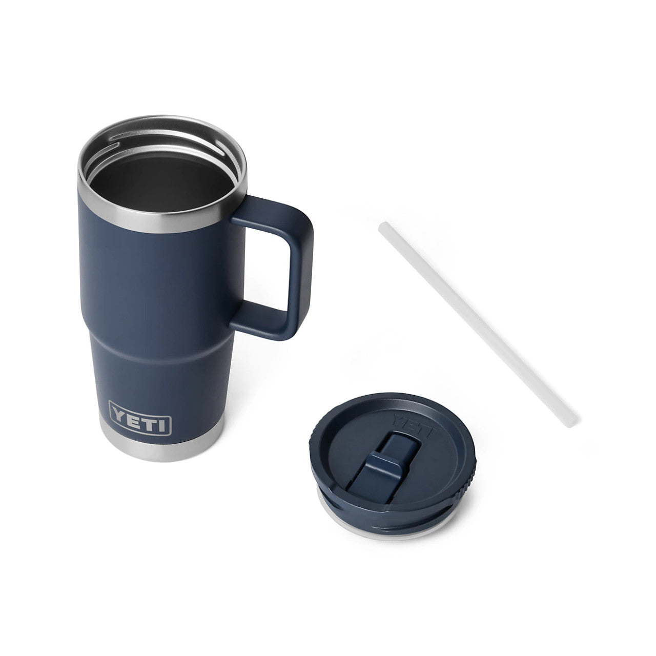 Yeti Navy 20oz Rambler Travel Straw Mug