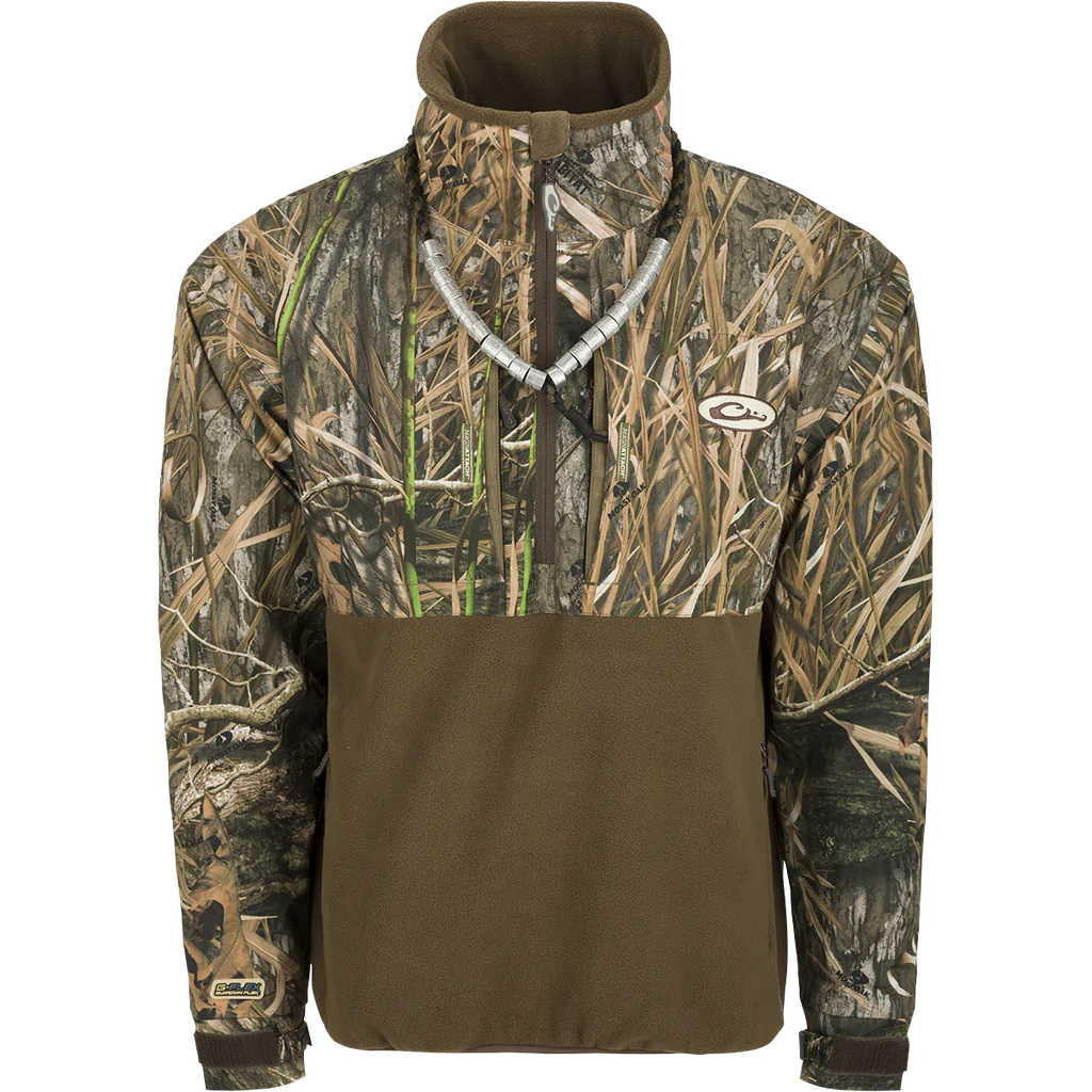 Drake Waterfowl Mens Fleece Lined Guardian Flex Quarter Zip Hunting Jacket