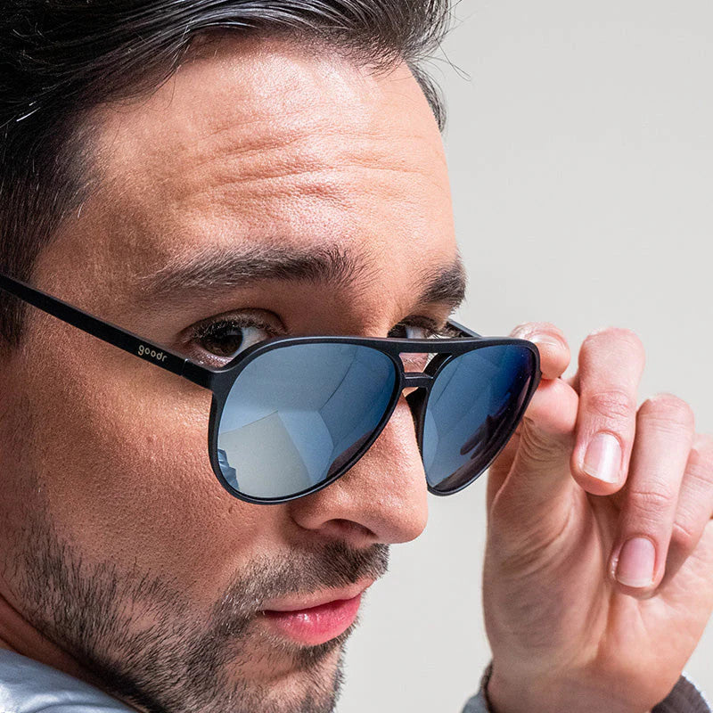 Goodr Mach G Sunglasses - Add The Chrome Package