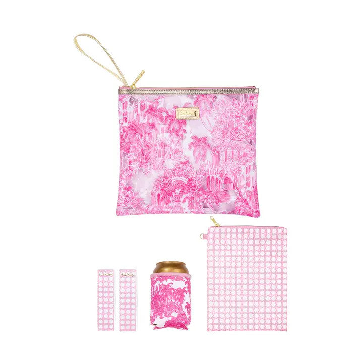 Lilly Pulitzer Beach Day Pouch - Palm Beach Toile