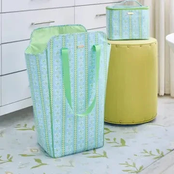 Laura Park Rosemary Stripe Blue Laundry Bag