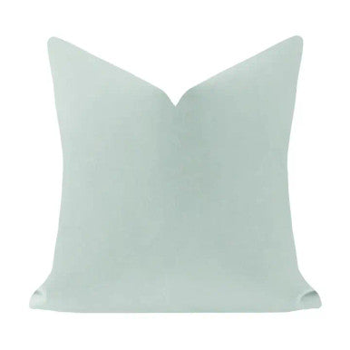 Laura Park 22x22 Robin's Egg Solid Velvet Pillow