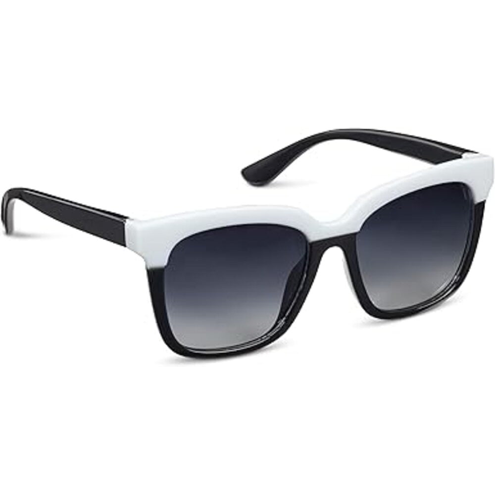 Peepers Frenchy Bifocal Sunglasses – Black/White Square Frame