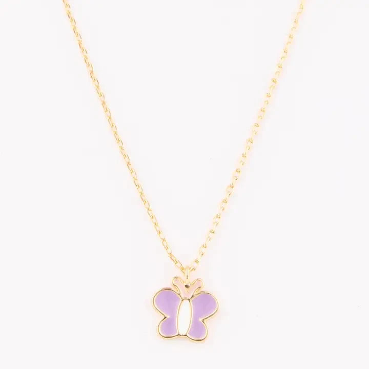 Michelle McDowell Luxe Purple Butterfly Necklace