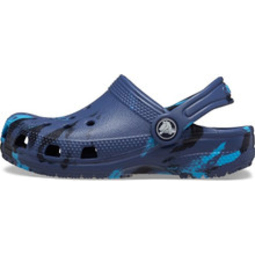 Crocs Toddler Classic Marbled Clog - Navy/Multi