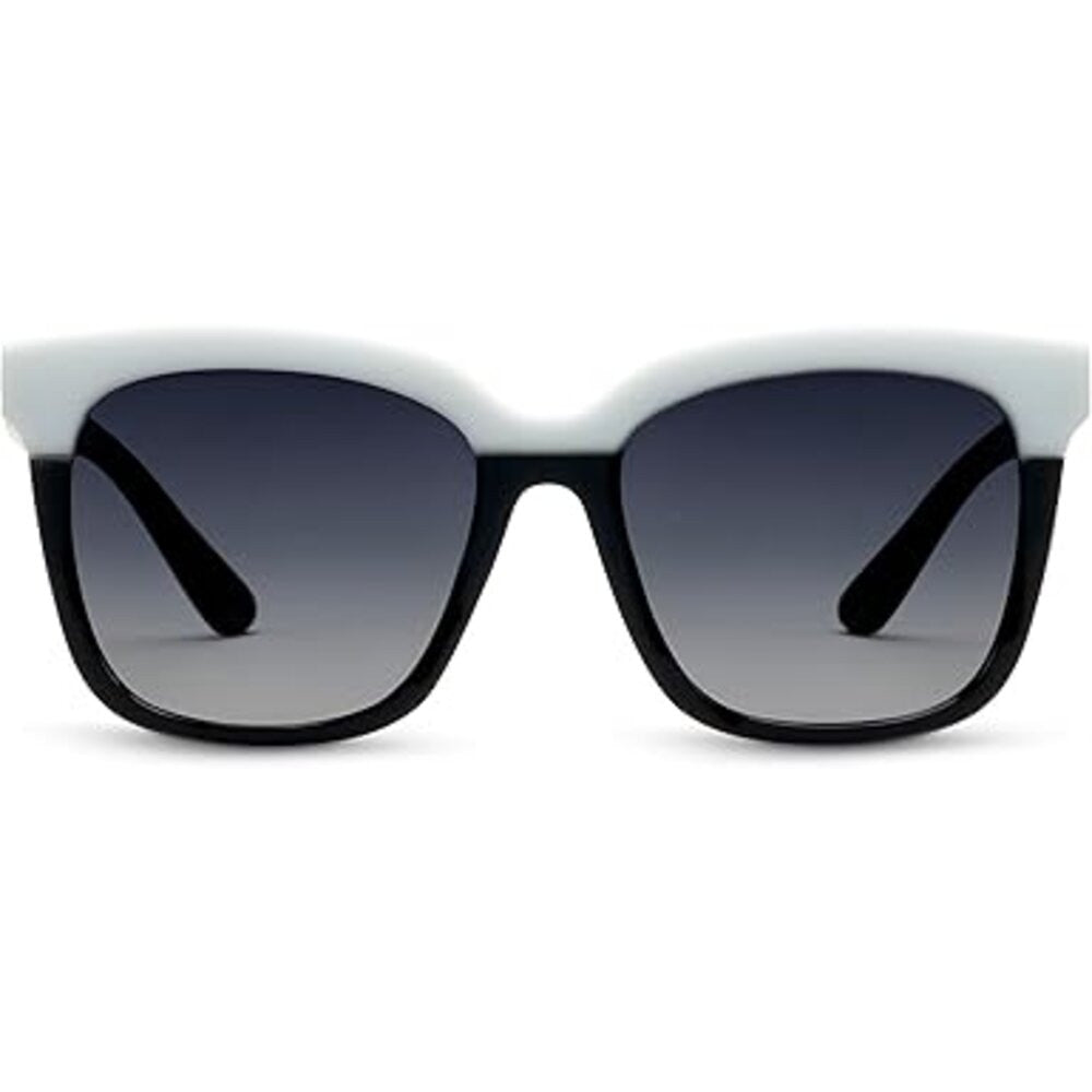 Peepers Frenchy Bifocal Sunglasses – Black/White Square Frame