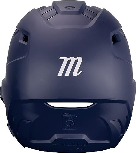 Marucci Duravent Batting Helmet with Jaw Guard - Navy Blue