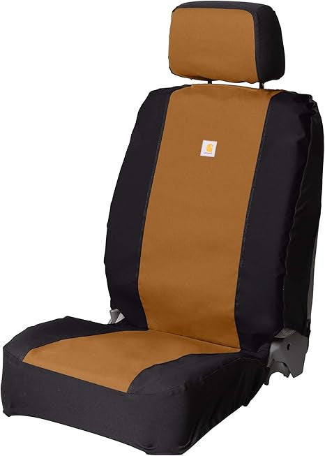 Carhartt 700D Nylon Canvas Fitted Bucket Seat Cover - Brown/Black