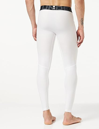 Under Armour Men's HeatGear Leggings - White