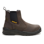 Caterpillar Striver Chelsea Waterproof Steel Toe Work Boots for Men – Brown