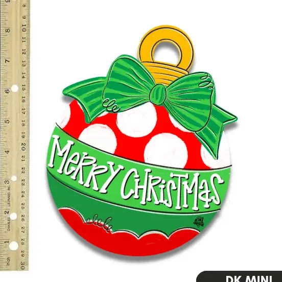 DK Designs Red Dot Christmas Bulb Mini