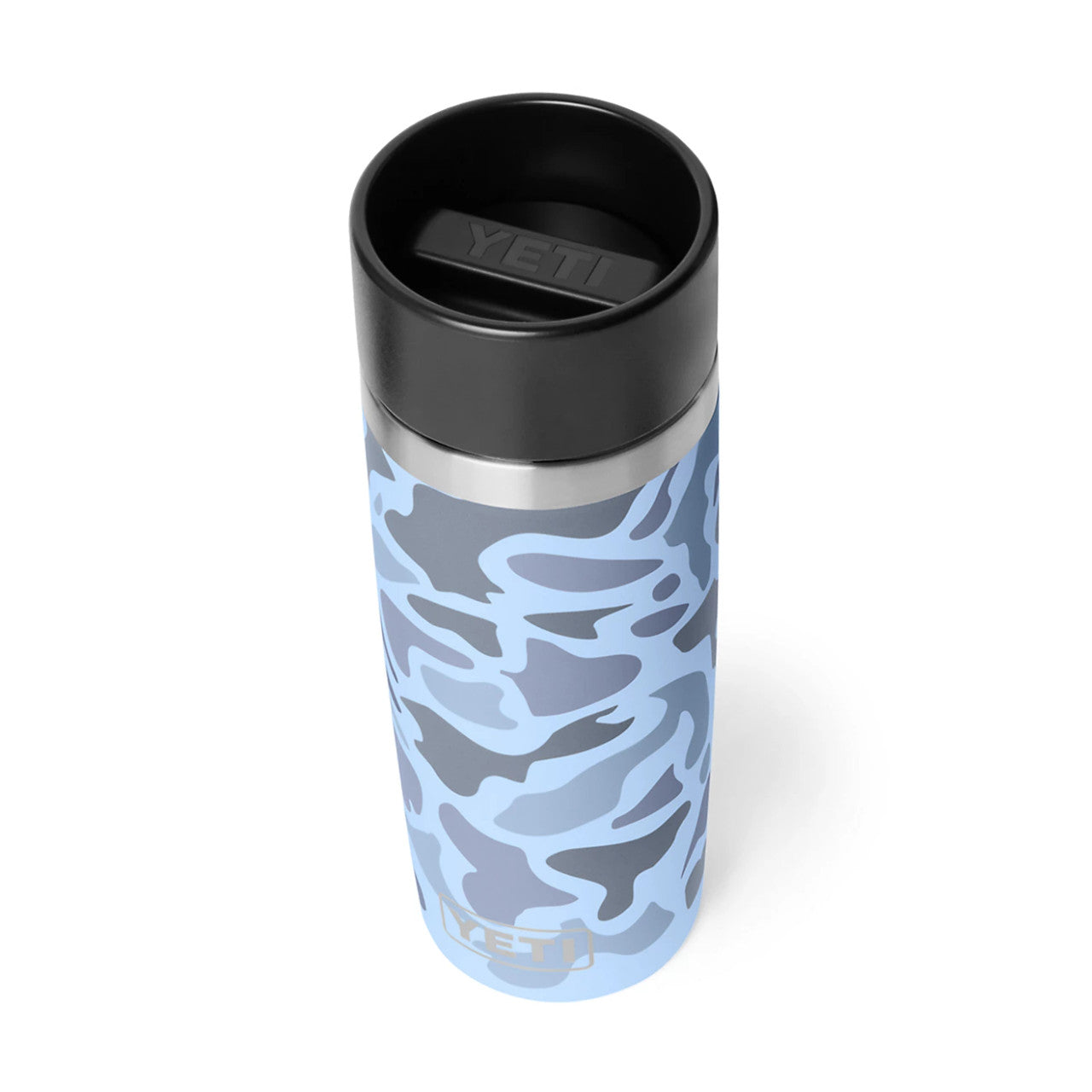 Yeti Blue Camo 16oz Rambler Travel Bottle with Commuter Cap