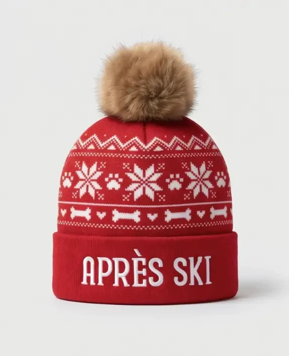 Haute Diggity Dog Apres Ski Pom Pom Hat