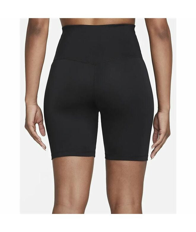Nike Dri-FIT One Women's High Waisted 7" Biker Shorts - Black/White