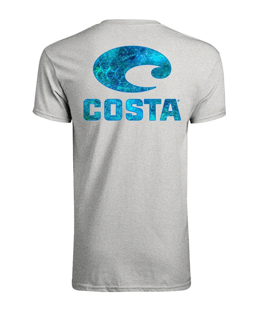 Costa Men's Mossy Oak Coastal Tee - Heather Grey