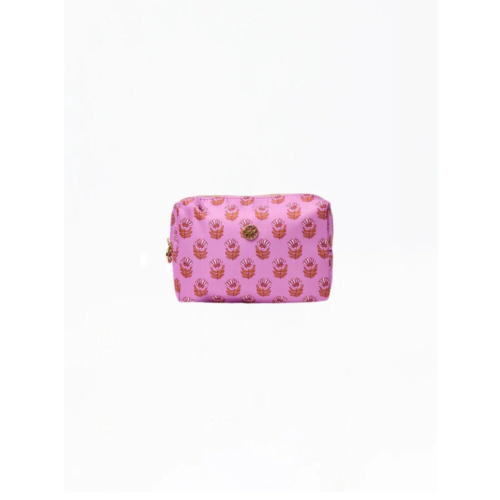 Mary Square Let's Face It Mini Bag - Pink Floral Block