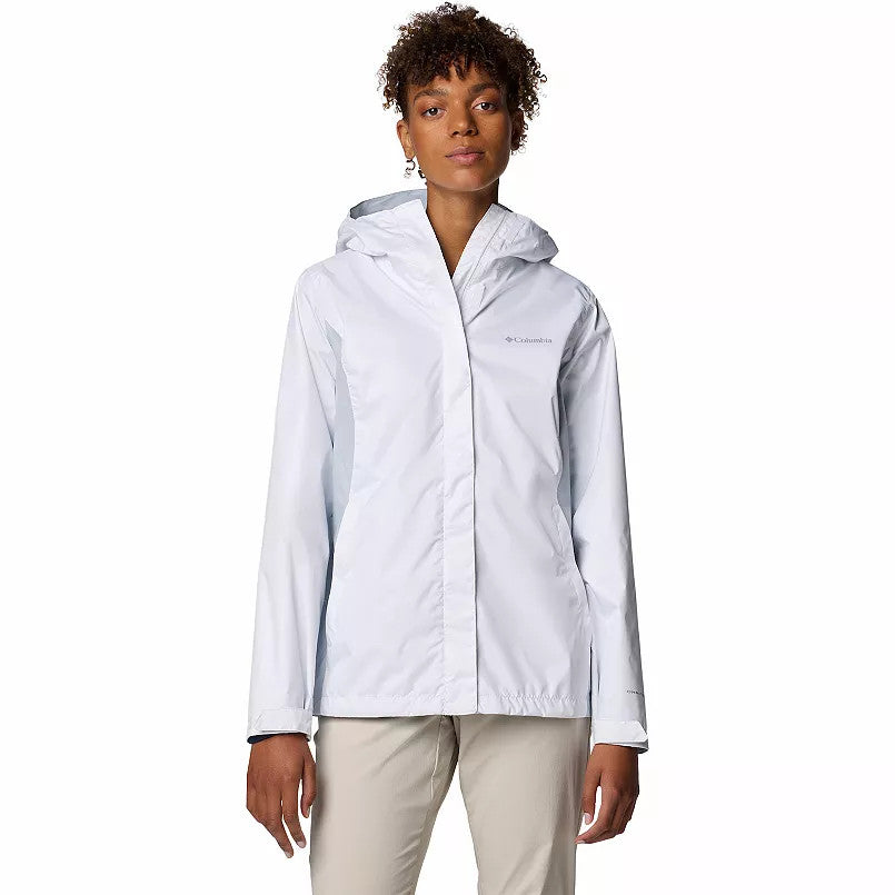 Columbia Women's Arcadia II Rain Jacket - White/Cirrus Grey