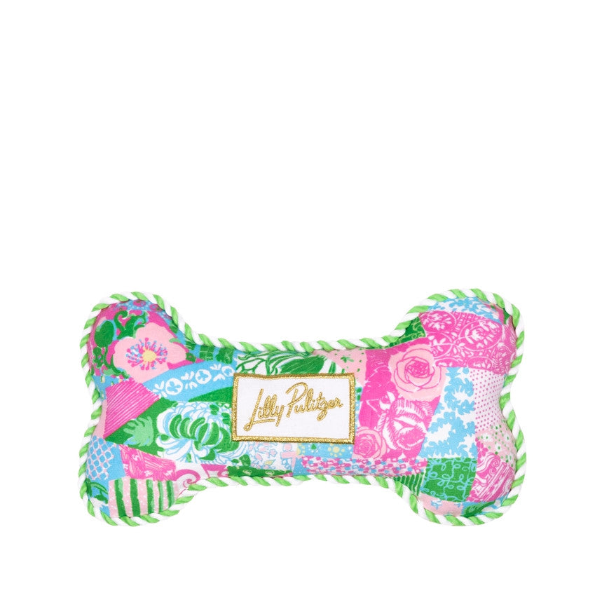 Lilly Pulitzer Crazy Quilt Home Pet Toy
