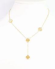 Caroline Hill Carlton Clover Necklace Gold