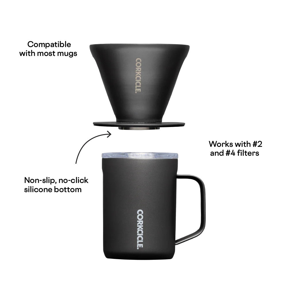Corkcicle Pour Over Set - Ceramic Slate