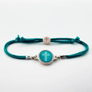 Tap To Pray Survivor Series Handmade Bracelet - Turquoise