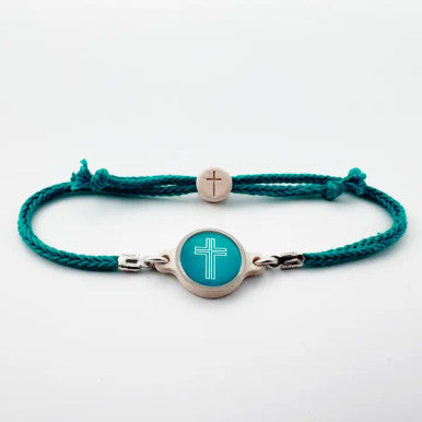Tap To Pray Survivor Series Handmade Bracelet - Turquoise