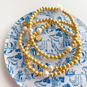 Cola Stacks Rosewood Bracelet- Solid Pearl