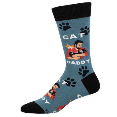Socksmith Men's Cat Daddy - Blue