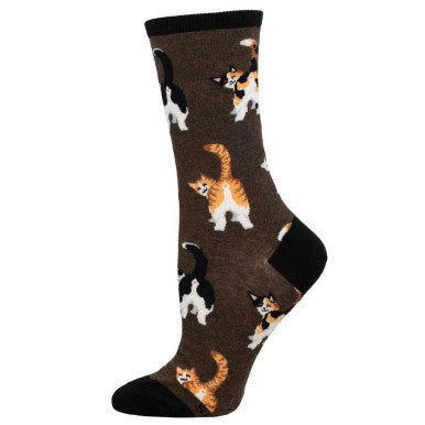 Socksmith Cat Butts Cotton Crew
