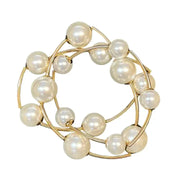 Jane Marie Gold & Pearl Ball Stretch Bracelet