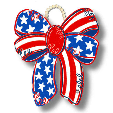 DK Designs Patriotic Bow Door Hanger