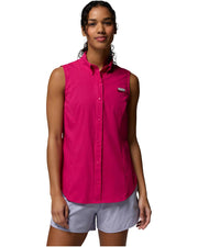 Columbia Women's Tamiami Sleeveless Shirt - Guava Pink