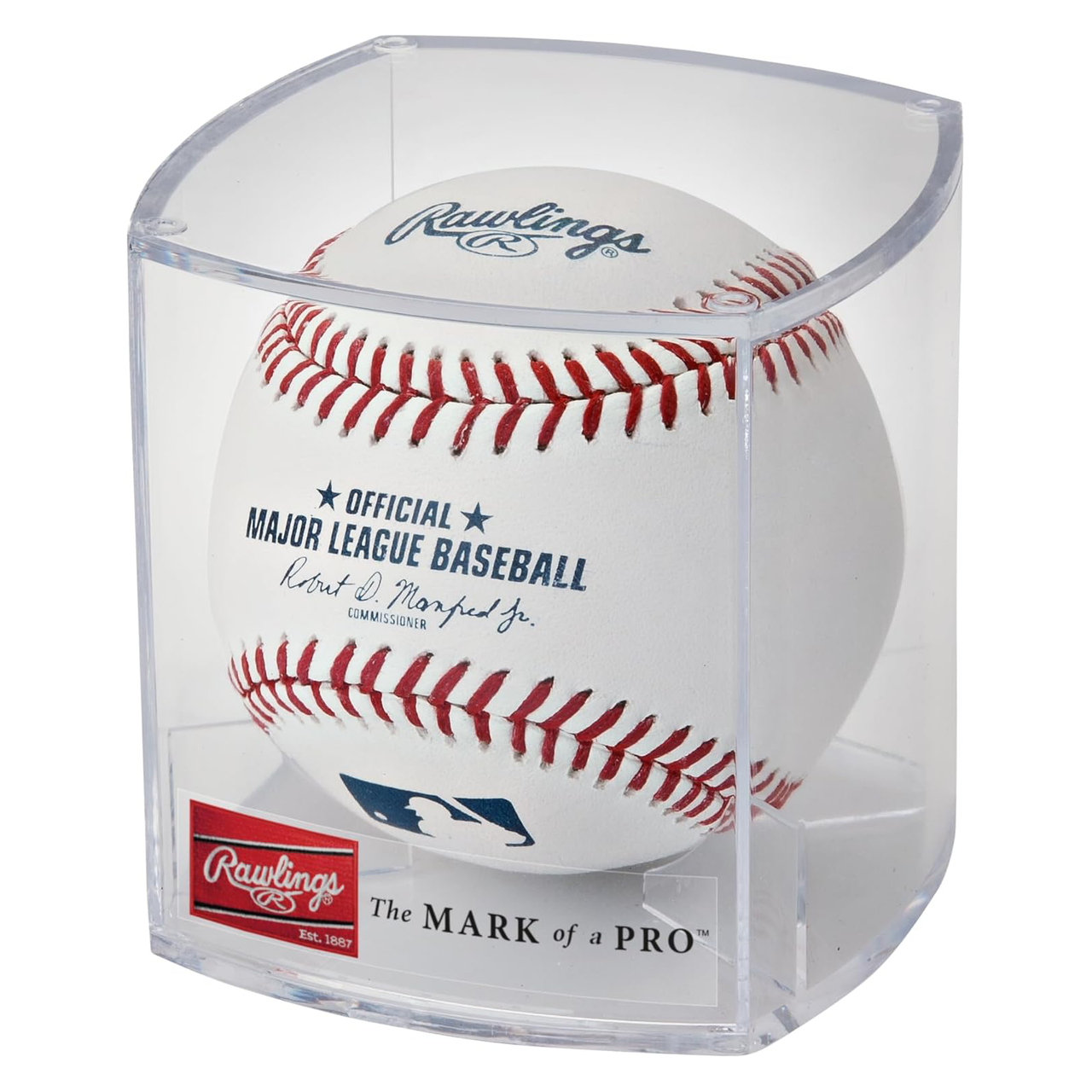 Rawlings Official Major League Baseball (ROMLB-R) with Display Case