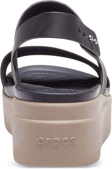 Crocs Women's Brooklyn Low Wedge - Black/Mushroom