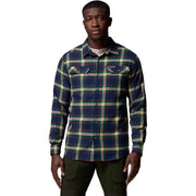Columbia Men's Flare Gun Stretch Flannel - Collegiate Navy Two Lane Tartan