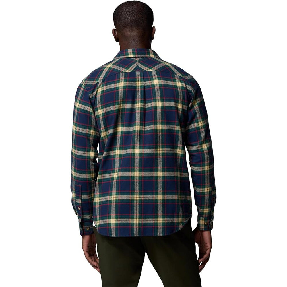 Columbia Men's Flare Gun Stretch Flannel - Collegiate Navy Two Lane Tartan
