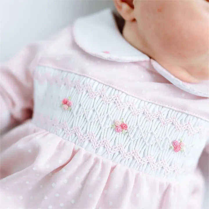 Magnolia Baby Mia's Classics Smocked Footie - Pink