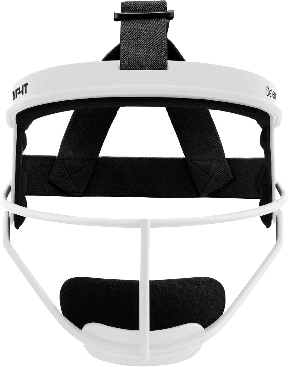 Rip-It Defense Pro Youth Softball Fielder's Face Mask with Blackout - White