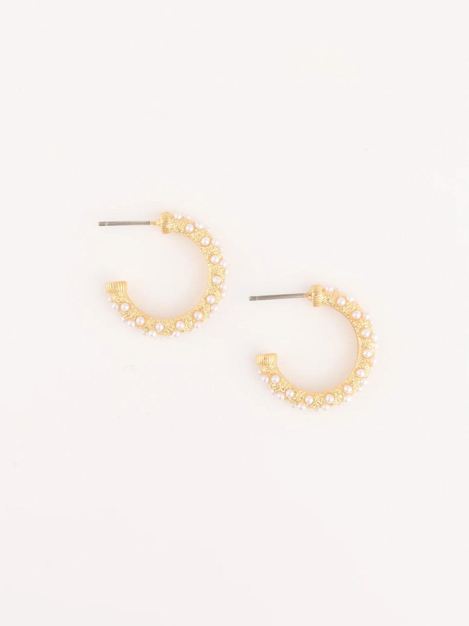 Michelle McDowell Delilah Pearl Hoop Earrings