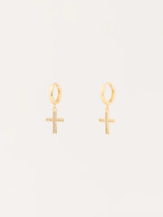 Michelle McDowell Dalia Cross Earrings